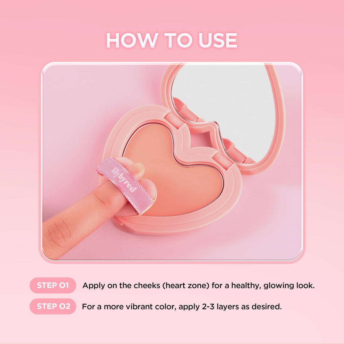 lilybyred arm swatches display true Innocent Pink payoff and blendability