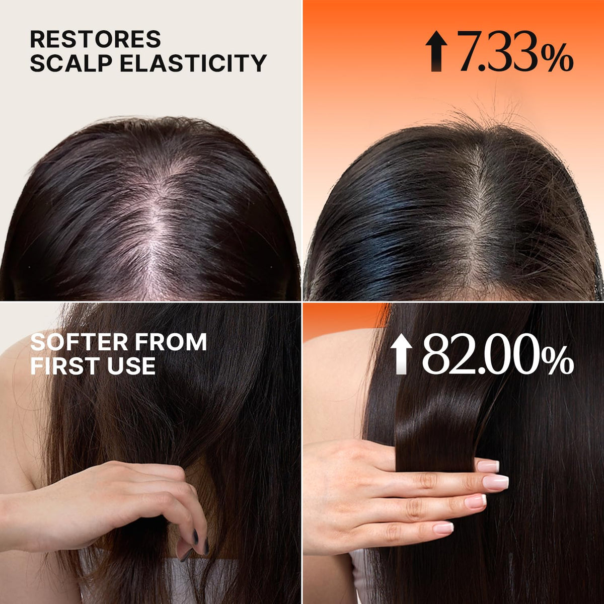 lilyeve applying treatment to scalp to soothe and hydrate