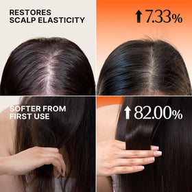 lilyeve applying treatment to scalp to soothe and hydrate