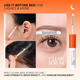 lilyeve ingredient label close-up emphasizing biotin and exosomes