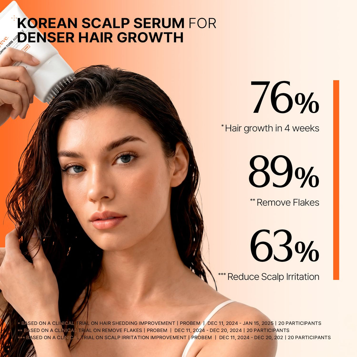 lilyeve scalp massager in use improving scalp circulation