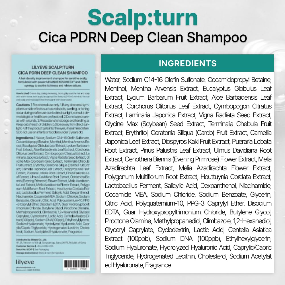 lilyeve SCALPTURN bottle on bathroom shelf styled for routine scalp care benefit