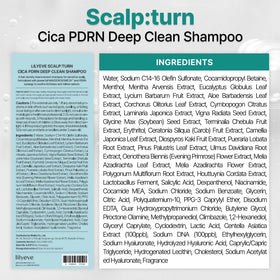 lilyeve SCALPTURN bottle on bathroom shelf styled for routine scalp care benefit