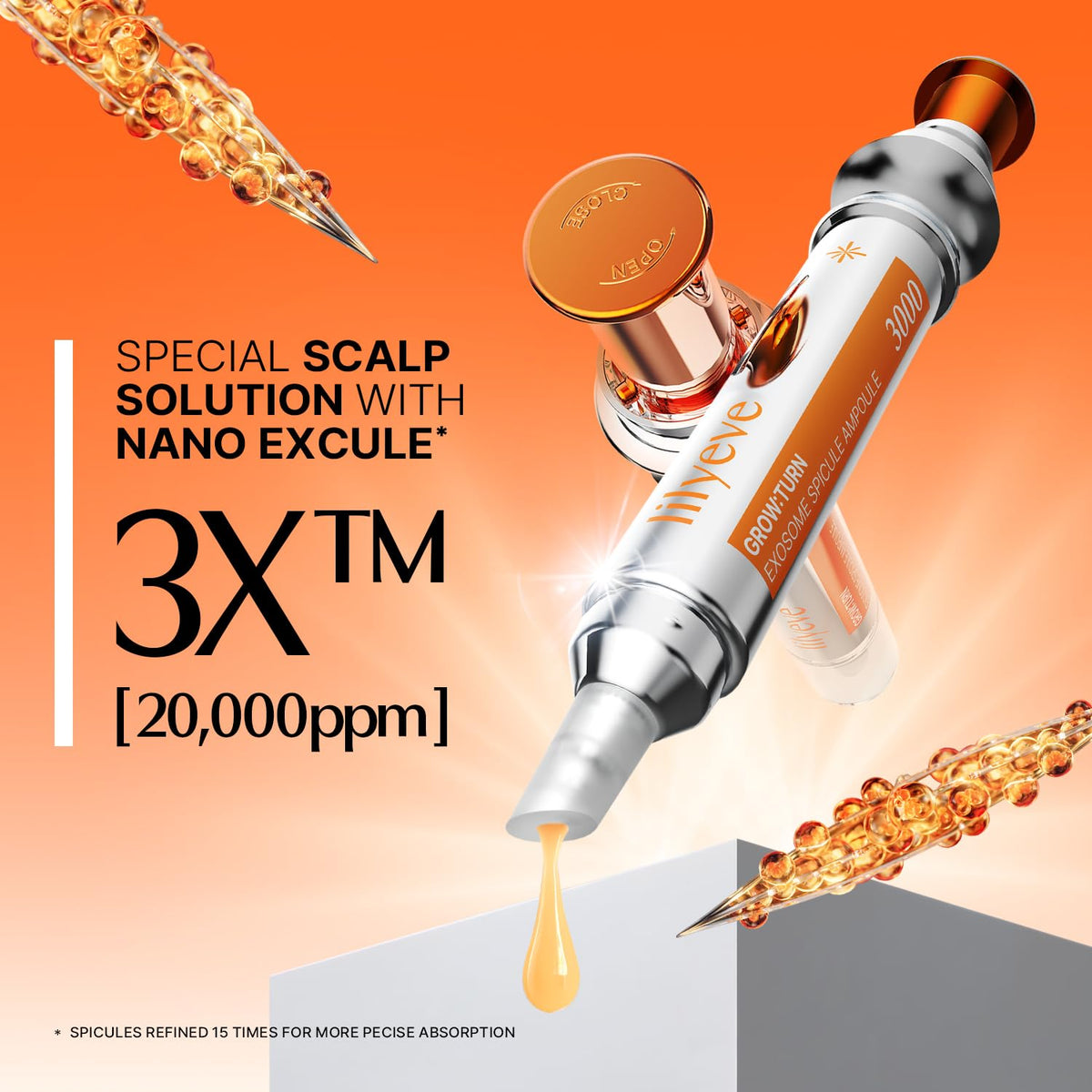 lilyeve close-up of spicule texture showing refined particles for deeper delivery