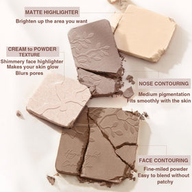 Lilyloria close-up matte contour texture showing fine powder for seamless blending