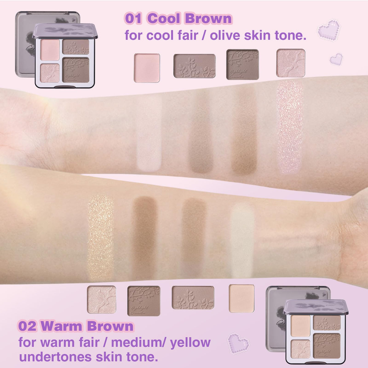 Lilyloria inside compact mirror visible for on-the-go touch-ups and precise application