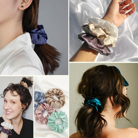 LilySilk scrunchie styled as a gift highlighting elegant presentation
