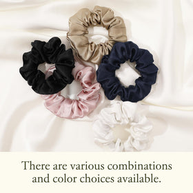 LilySilk scrunchie creating a neat bun to show reduced hair friction benefit