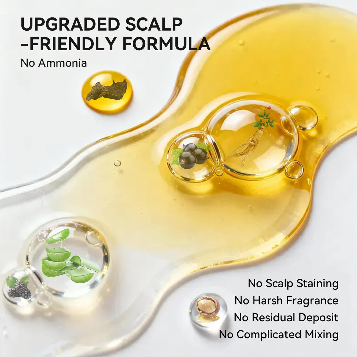 Limer being applied to dry hair for fast gray coverage and easy use