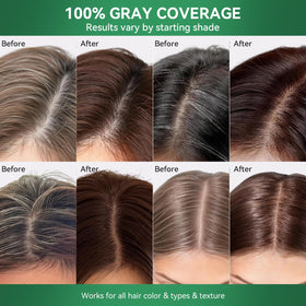 Limer application on dry hair demonstrating easy at-home use and coverage