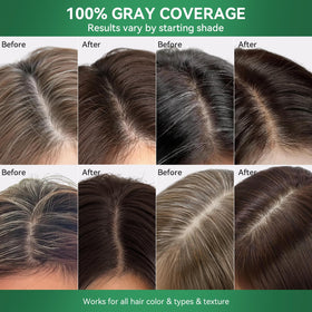 Limer being applied to hair showing coverage process and quick at-home convenience