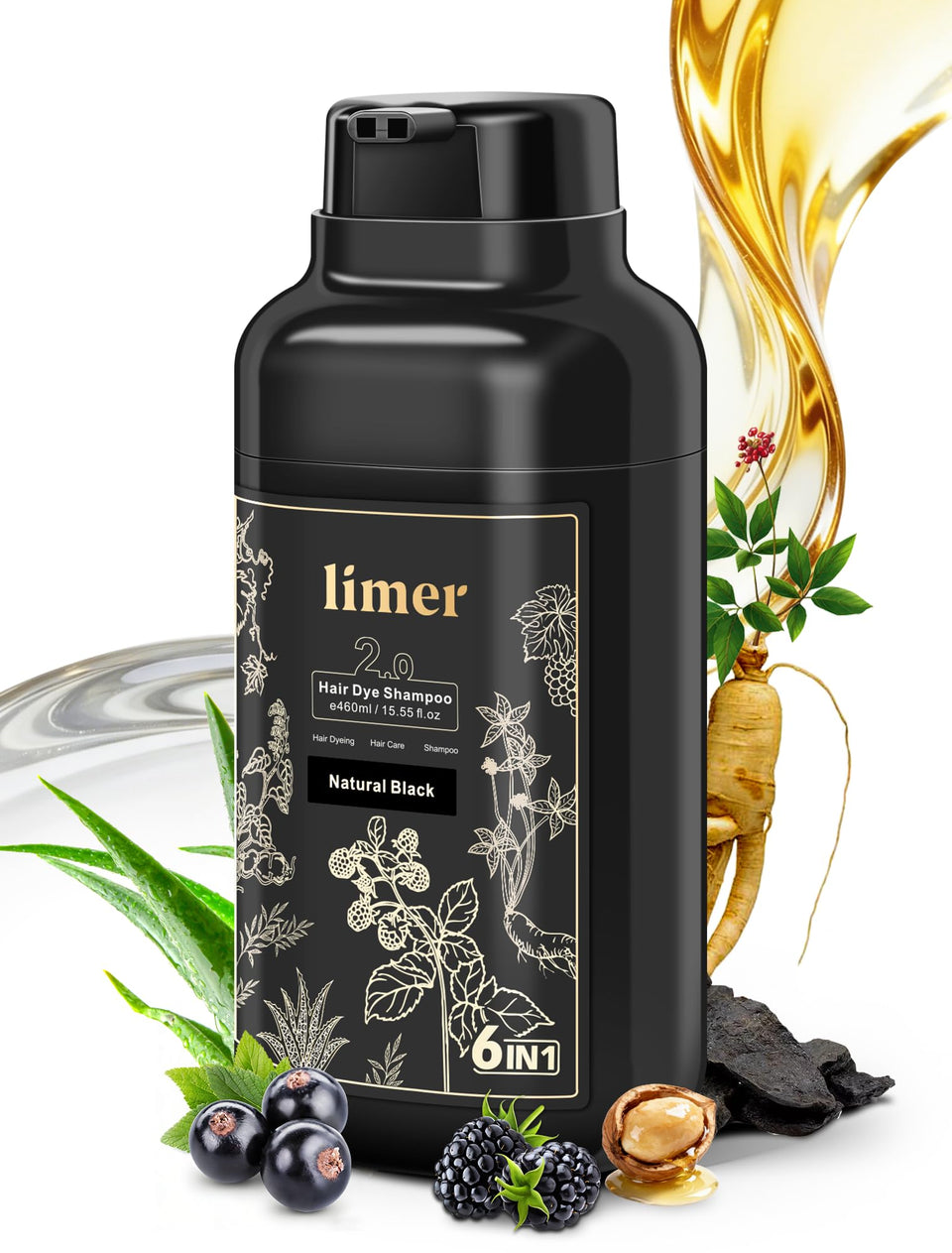 Limer front packaging 460ml showing product and quick color benefit