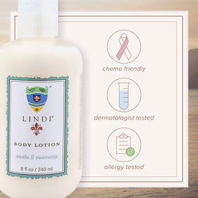 Lindi Skin bottle beside Soothing Balm illustrating complementary regimen benefit
