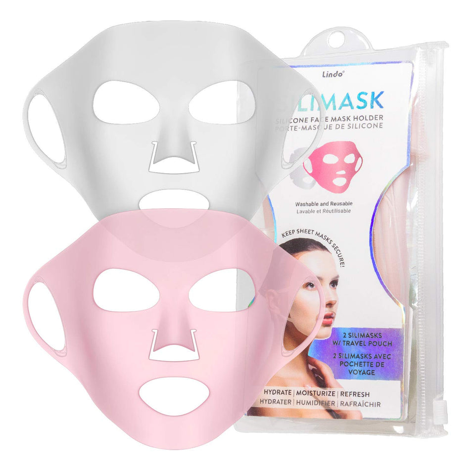 Lindo Silimask front view showing full silicone mask cover and fit benefits