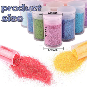 Linwulte jars beside a ruler showing size and quantity for project planning