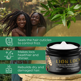 Lion Locs application on hands demonstrating smooth spreadability and quick absorption