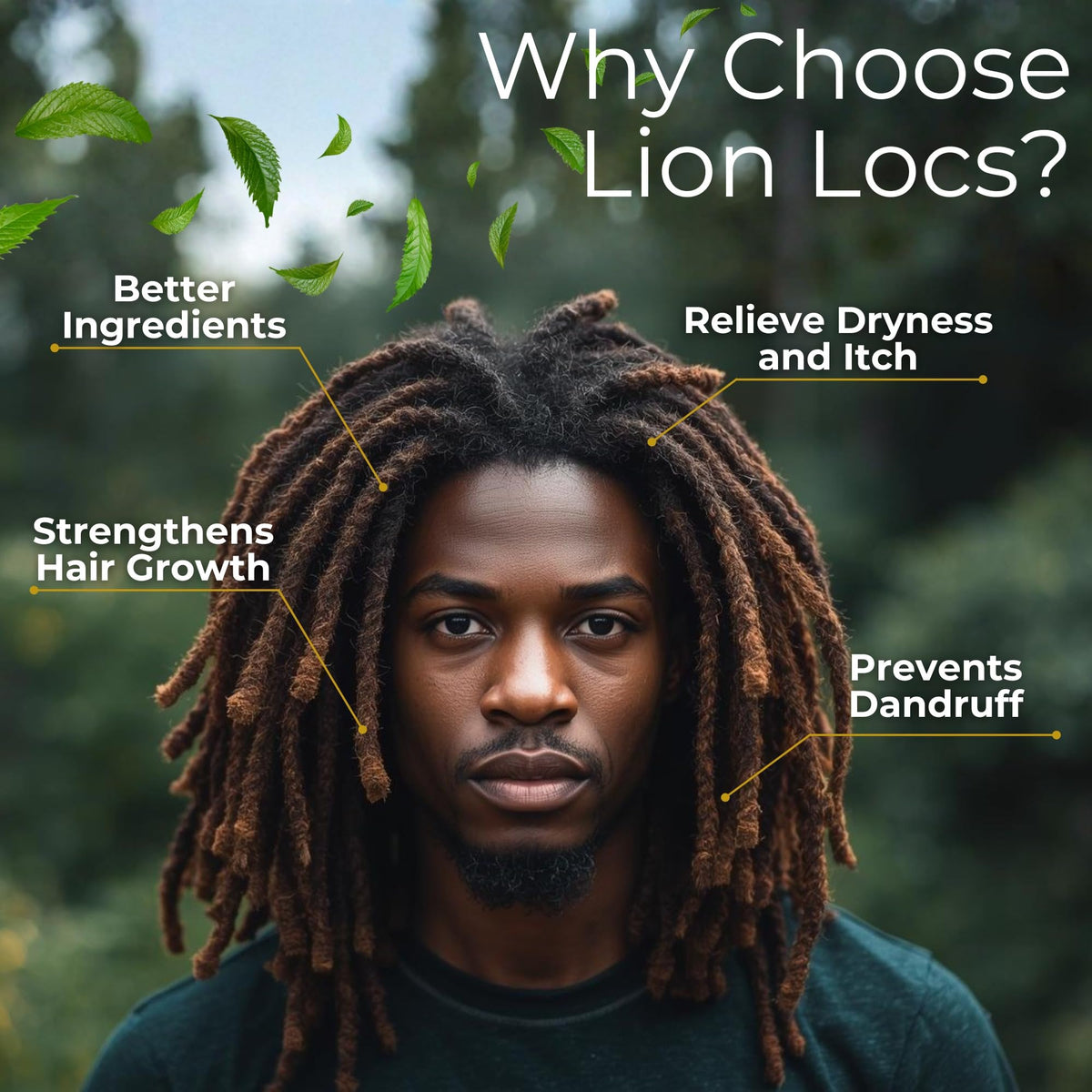 Lion Locs used on braids in lifestyle shot adding manageability