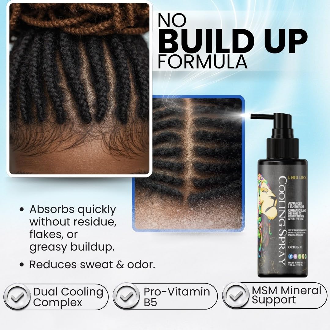 Lion Locs ingredient label highlighting natural oils