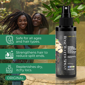 Lion Locs being applied to dreadlocks to prevent dryness