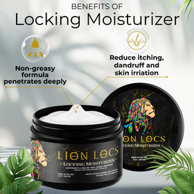 Lion Locs gel texture close-up showing clear, non-flaky finish