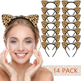 LIONSOUL front view of 14-piece cheetah ears pack showing value
