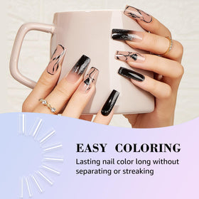 LIONVISON clear nail tip surface ready for polish and nail art
