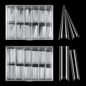 LIONVISON front packaging showing 240 clear XL nail tips and two shapes