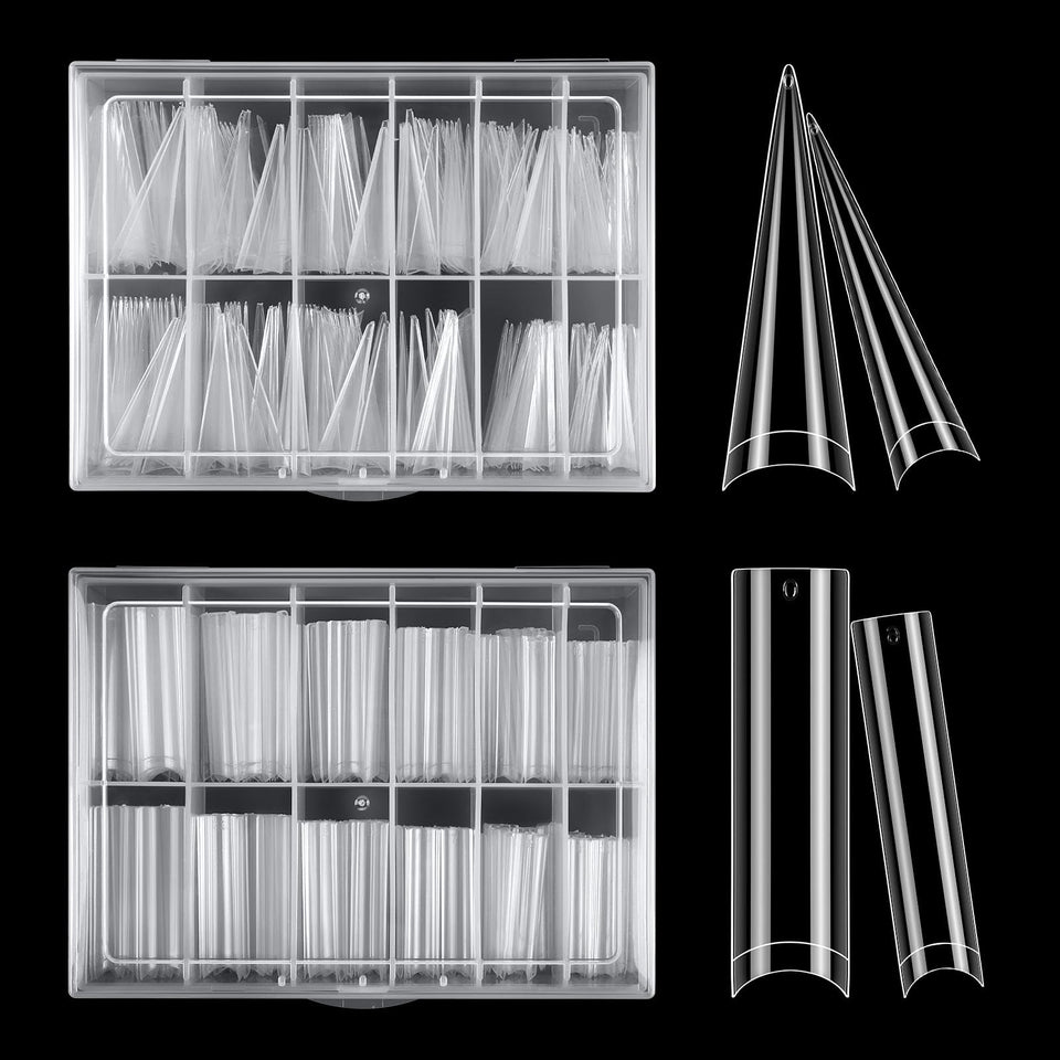 LIONVISON front packaging showing 240 clear XL nail tips and two shapes