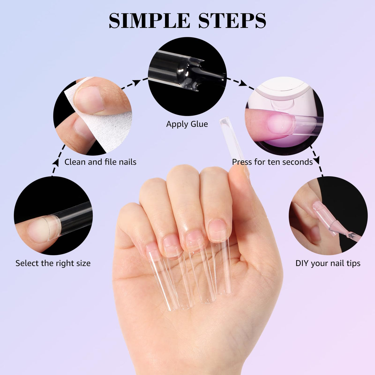 LIONVISON tip being applied in salon demonstrating professional finish