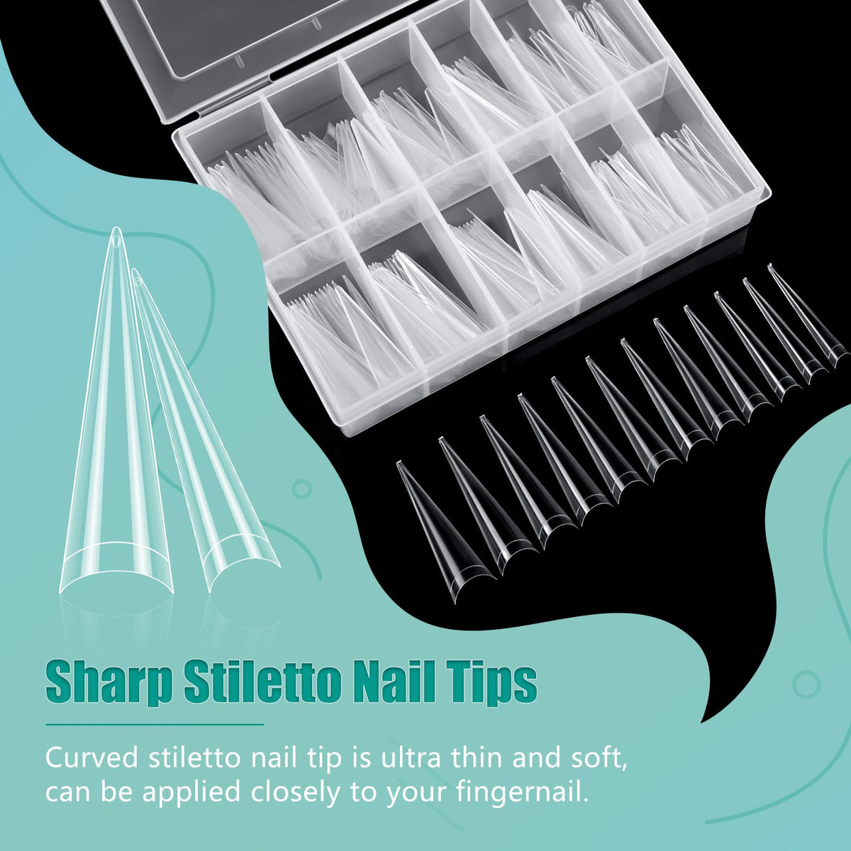 LIONVISON stiletto shape arrangement demonstrating long dramatic styling