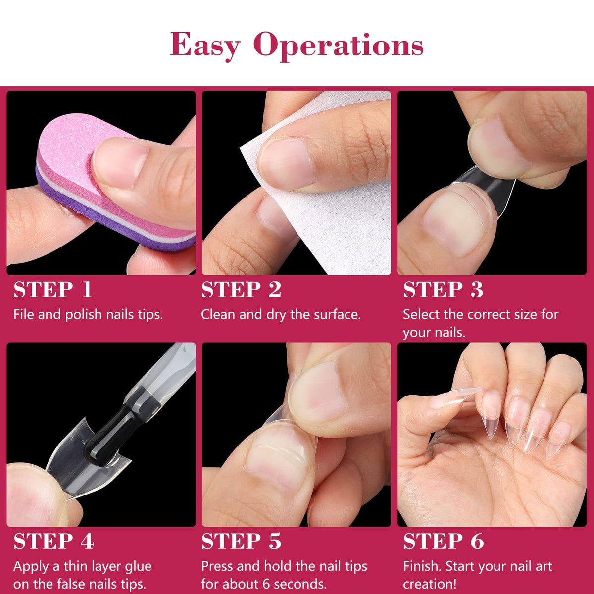 LIONVISON smooth tip edge close-up for seamless polish adhesion