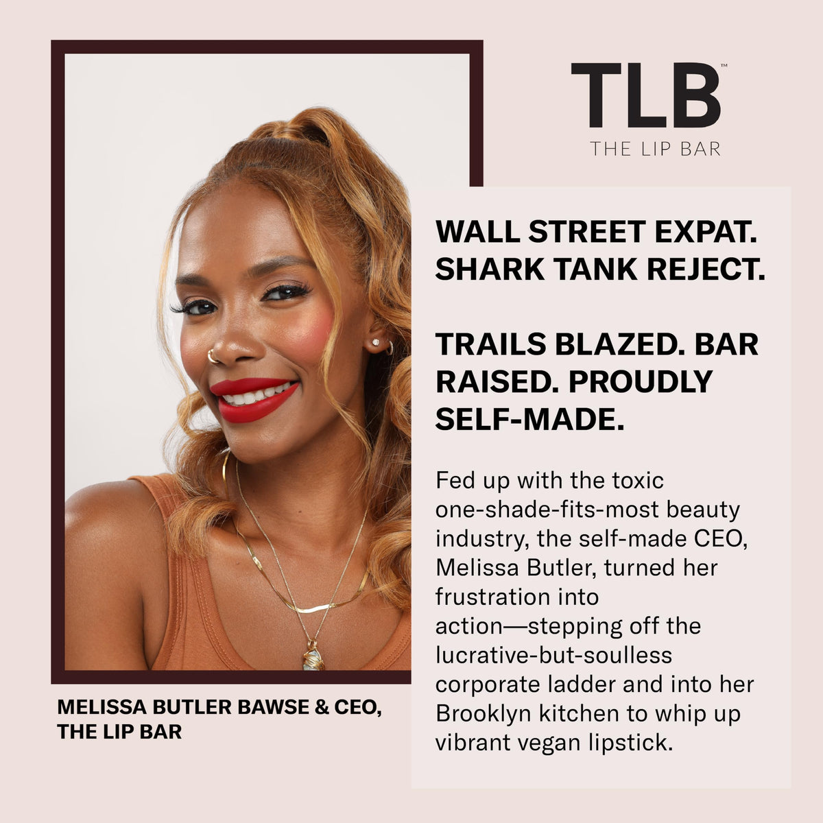 The Lip Bar trophy wife on model in glam setting adding luminous finish