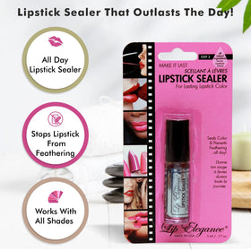 Lip Elegance before and after transfer test proving transfer-resistant benefit