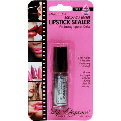 Lip Elegance front packaging showing bottle and label for reliable finish