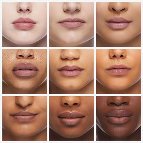 Lip Naturals twelve balms flatlay demonstrating full pack convenience