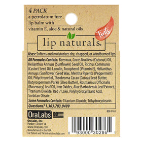 Lip Naturals applied on lips showing subtle tint and hydrated look