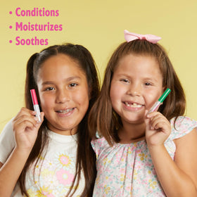 Lip Smacker Cotton Candy tube held in hand illustrating travel-friendly size and quick reapplication