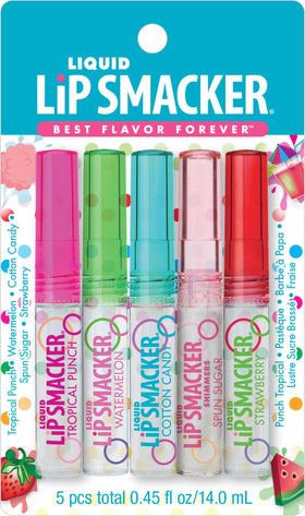 Lip Smacker friendship pack front view showing five tubes and colorful packaging for easy gifting