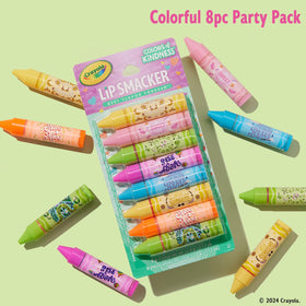 Lip Smacker glossy finish applied on lips, subtle shine and moisturized look benefit