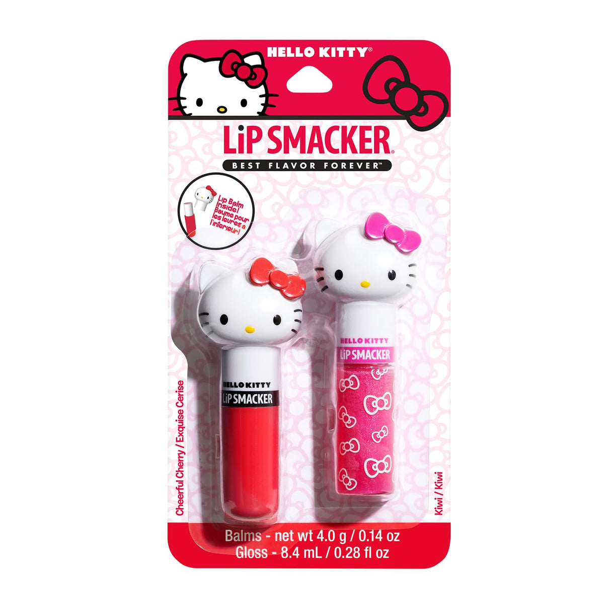 Lip Smacker Hello Kitty front packaging showing duo and branding for gift appeal
