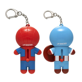 Lip Smacker keychain clipped to backpack for easy access and convenience