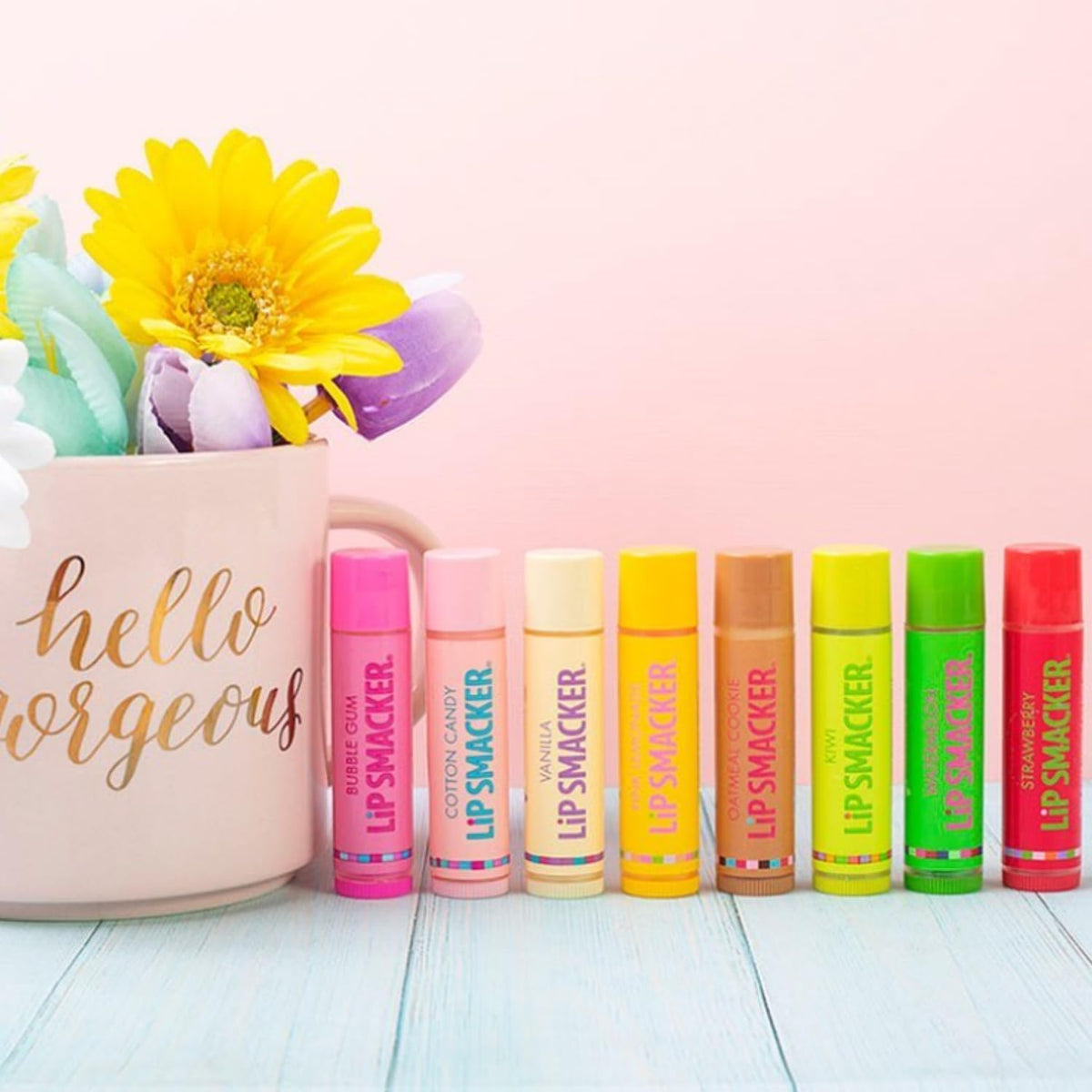 Lip Smacker used outdoors for quick lip moisture on the go