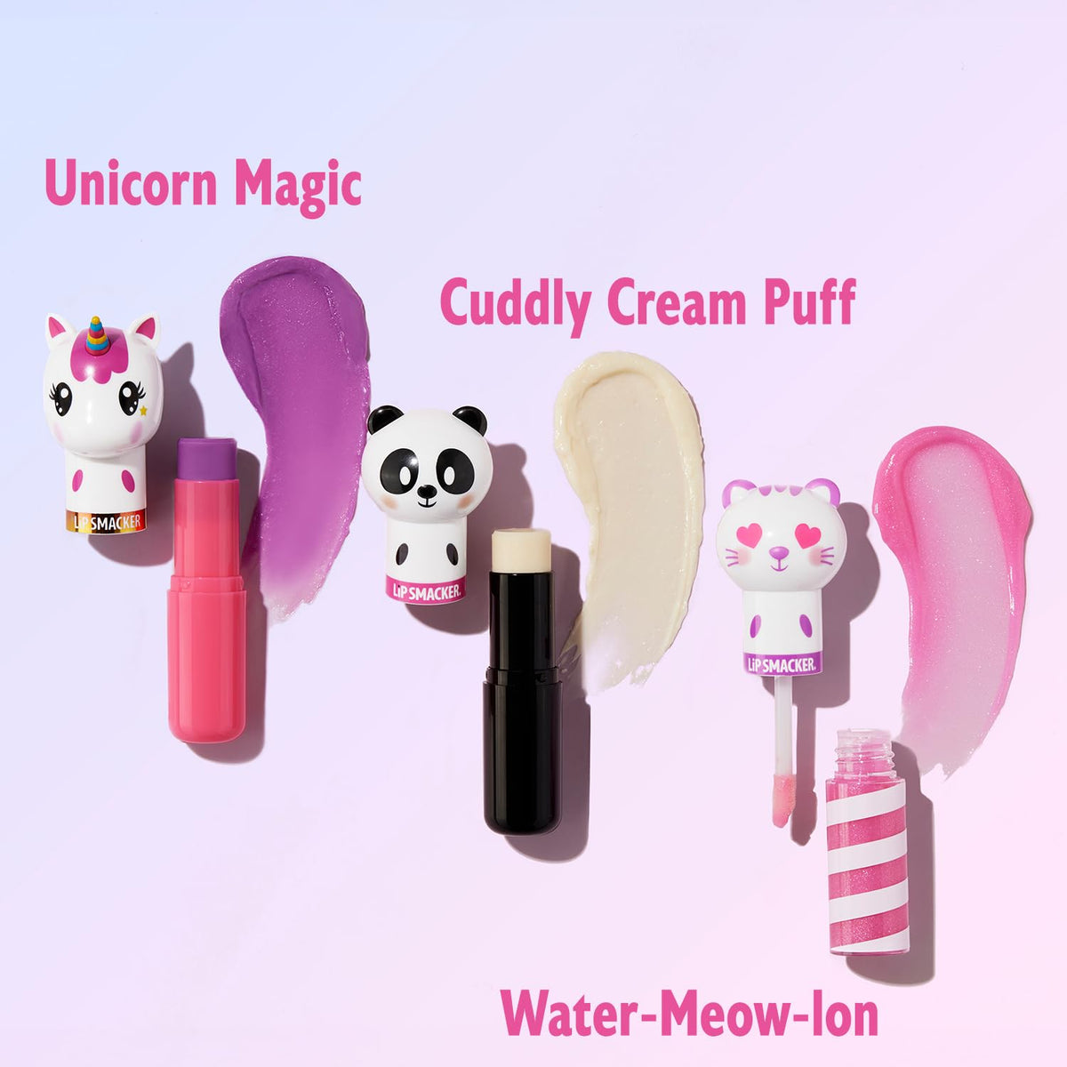 Lip Smacker panda balm front view highlighting compact size and moisturizing benefit