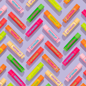 Lip Smacker arranged as party favors for sharing at events