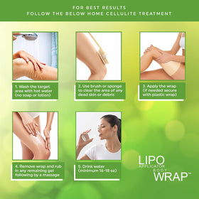 lipo applicator applied to stomach demonstrating targeted smoothing effect