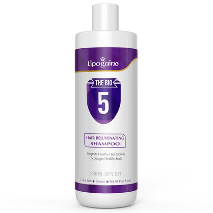 Lipogaine front bottle showing product and packaging benefit