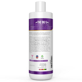 Hand applying Lipogaine shampoo indicating easy use and scalp coverage