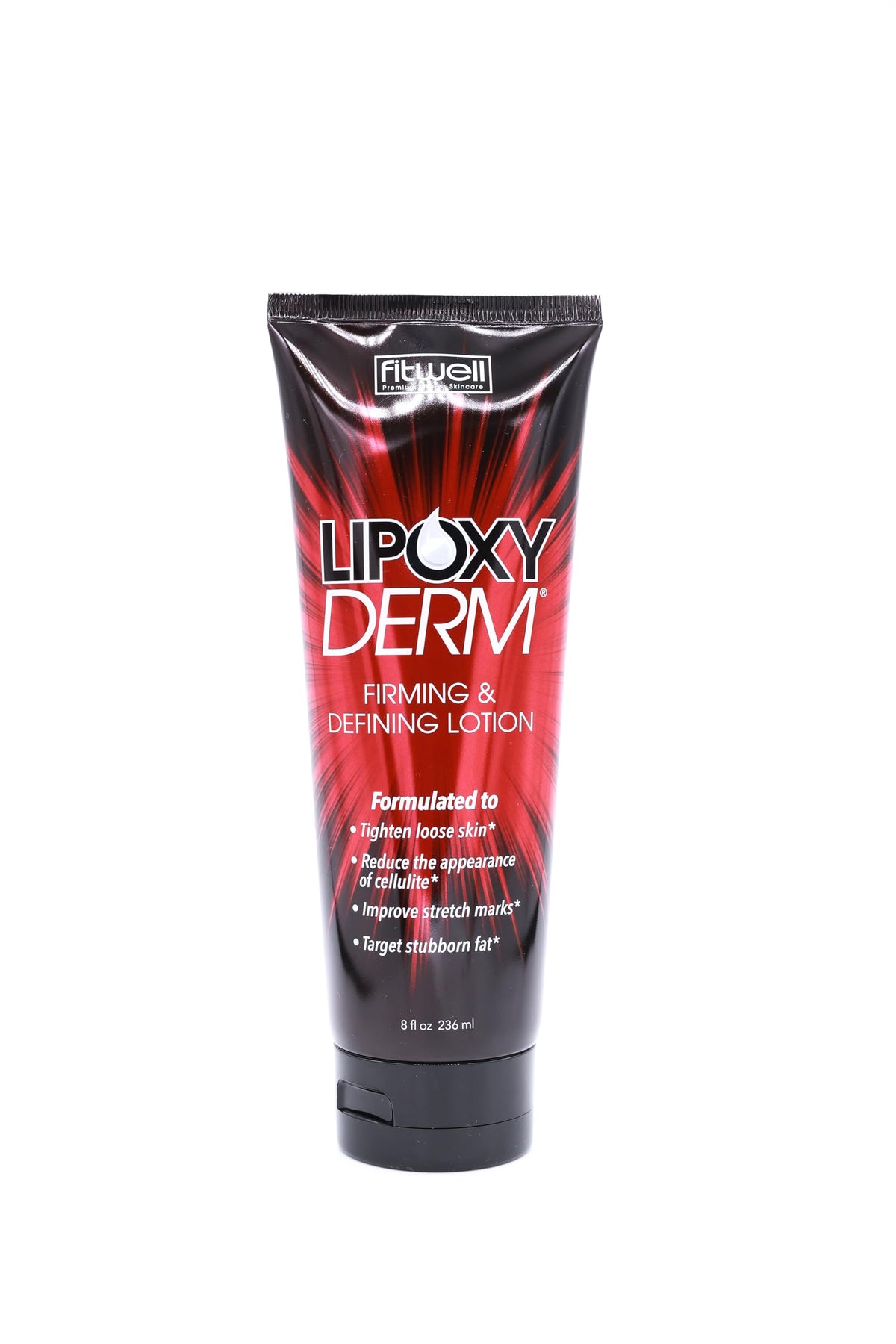Lipoxyderm front bottle showing label and size benefit