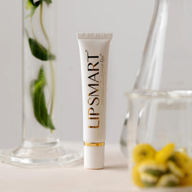 LipSmart on a bathroom counter showing daily routine hydration benefit