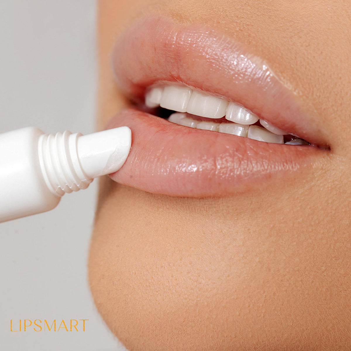 LipSmart open tube displaying smooth balm texture for easy application